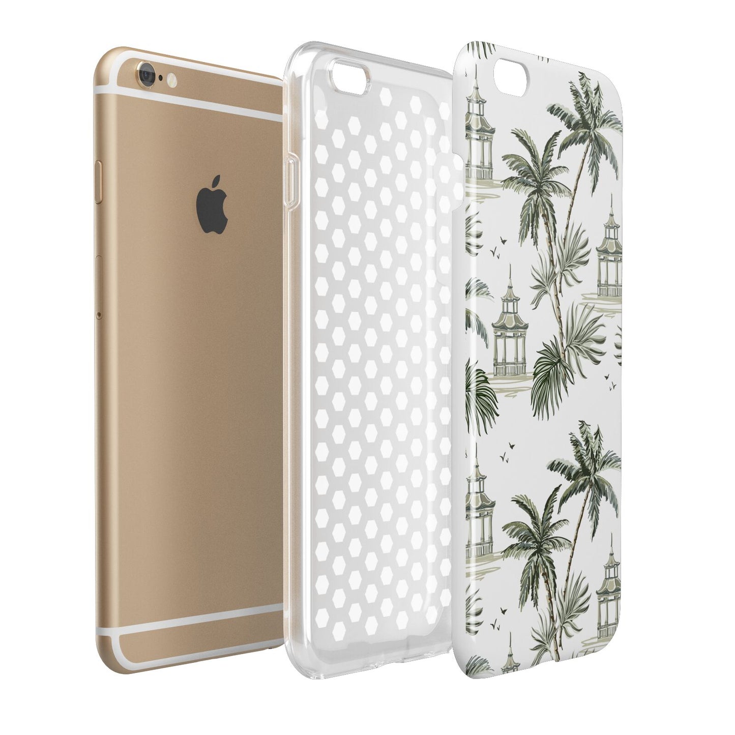 Palm Tree Pattern Apple iPhone 6 Plus 3D Tough Case Expand Detail Image