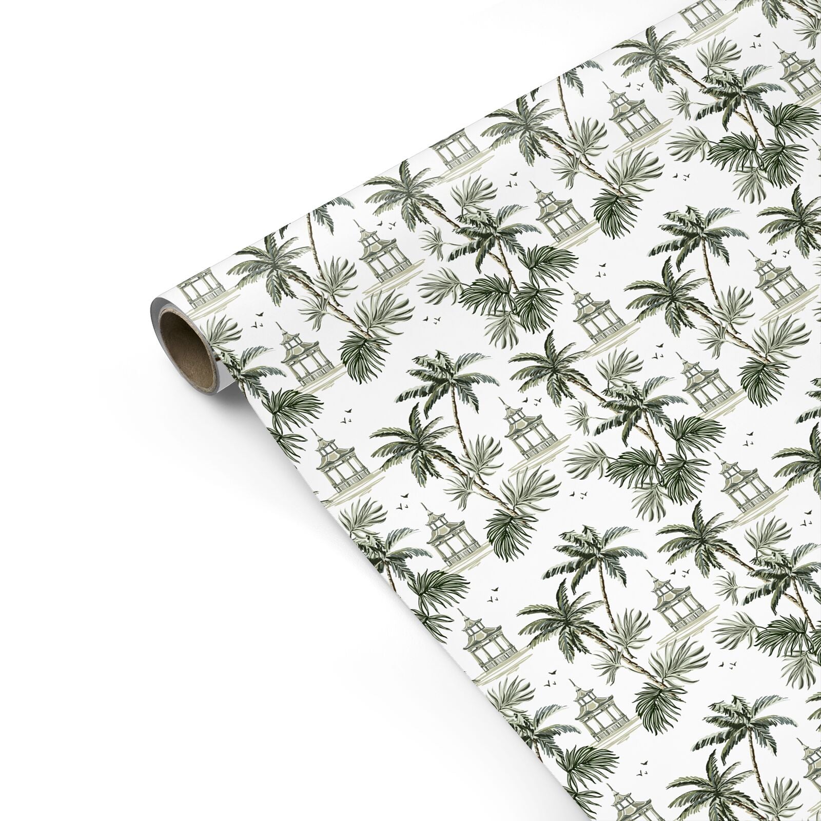 Gift Wrap Palm Trees Wrapping Paper Tropical Present 