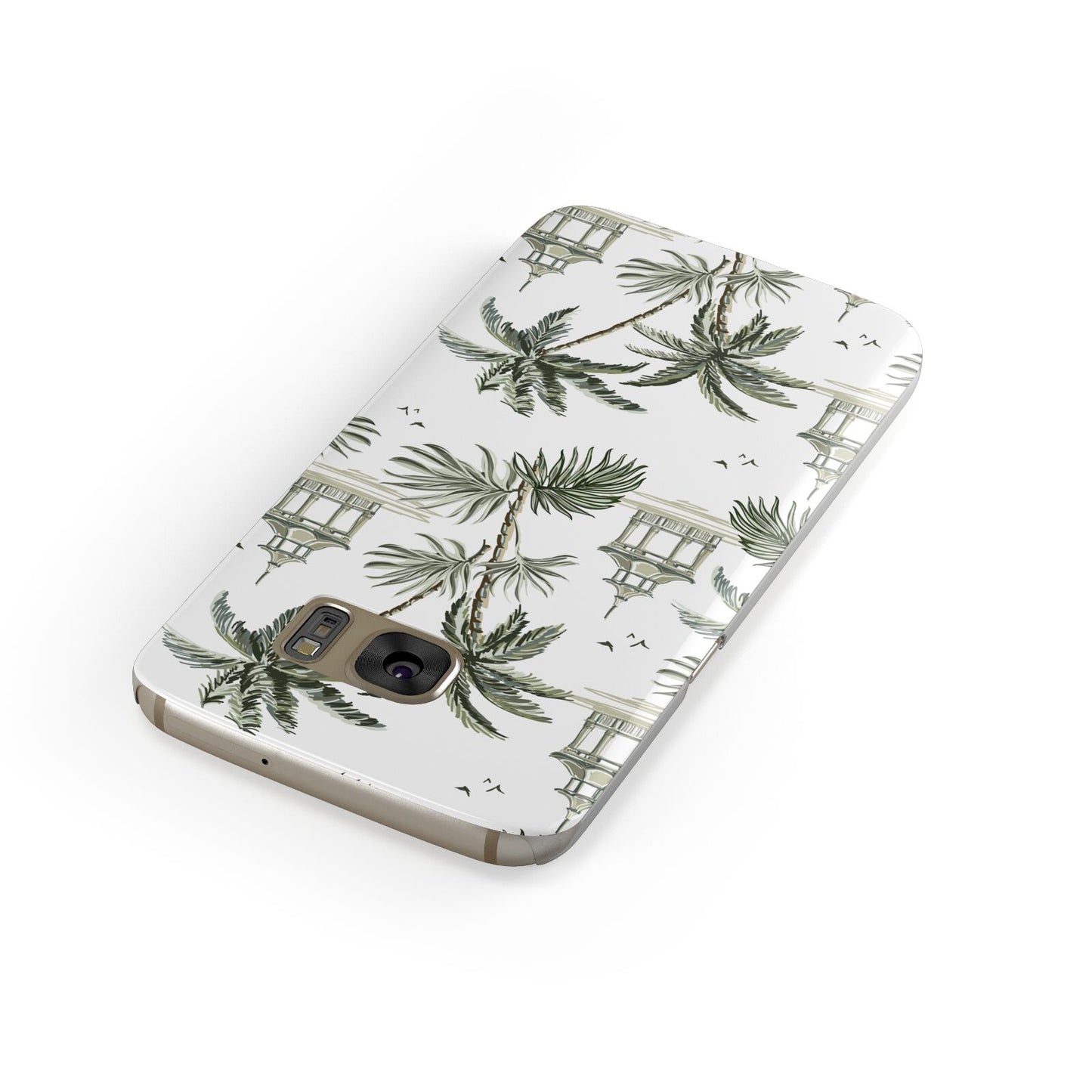 Palm Tree Pattern Samsung Galaxy Case Front Close Up