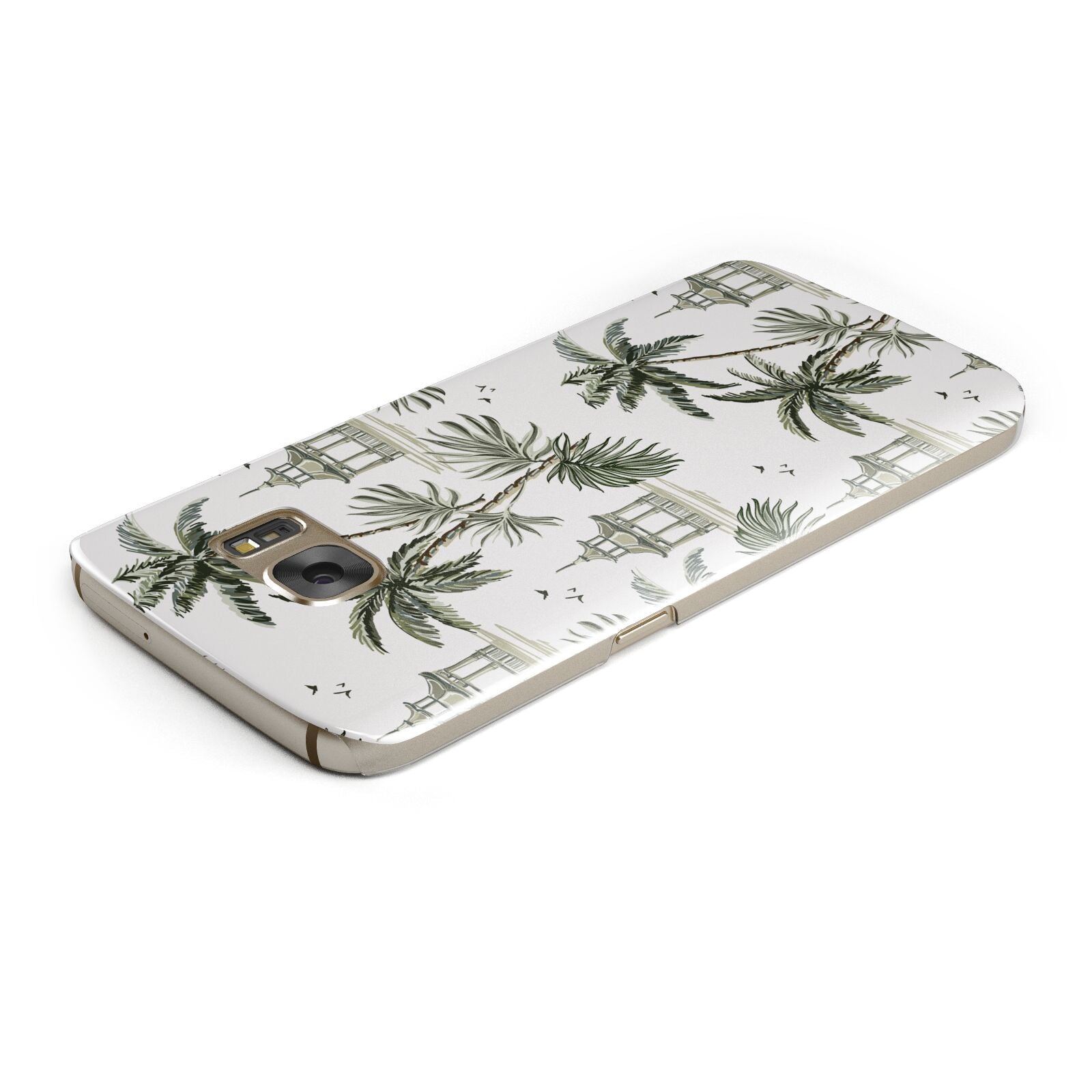 Palm Tree Pattern Samsung Galaxy Case Top Cutout