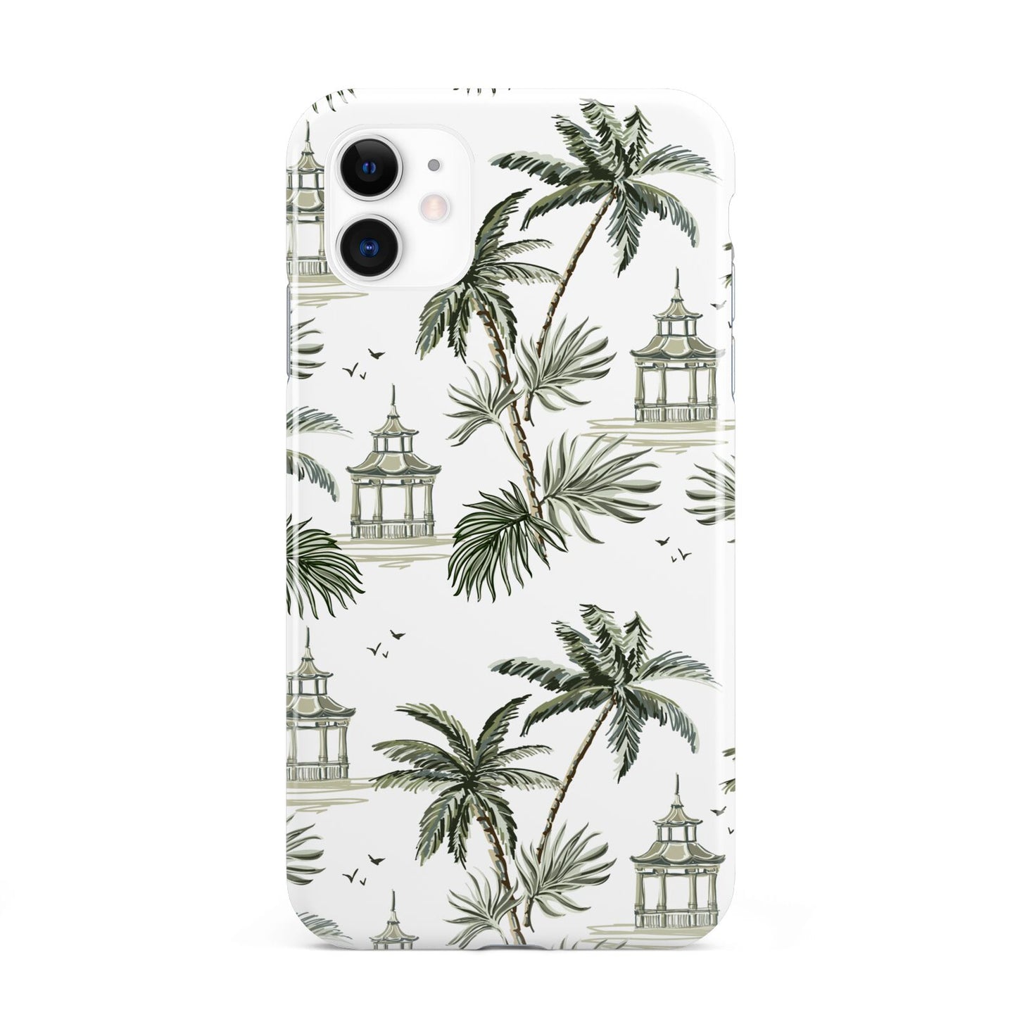 Palm Tree Pattern iPhone 11 3D Tough Case