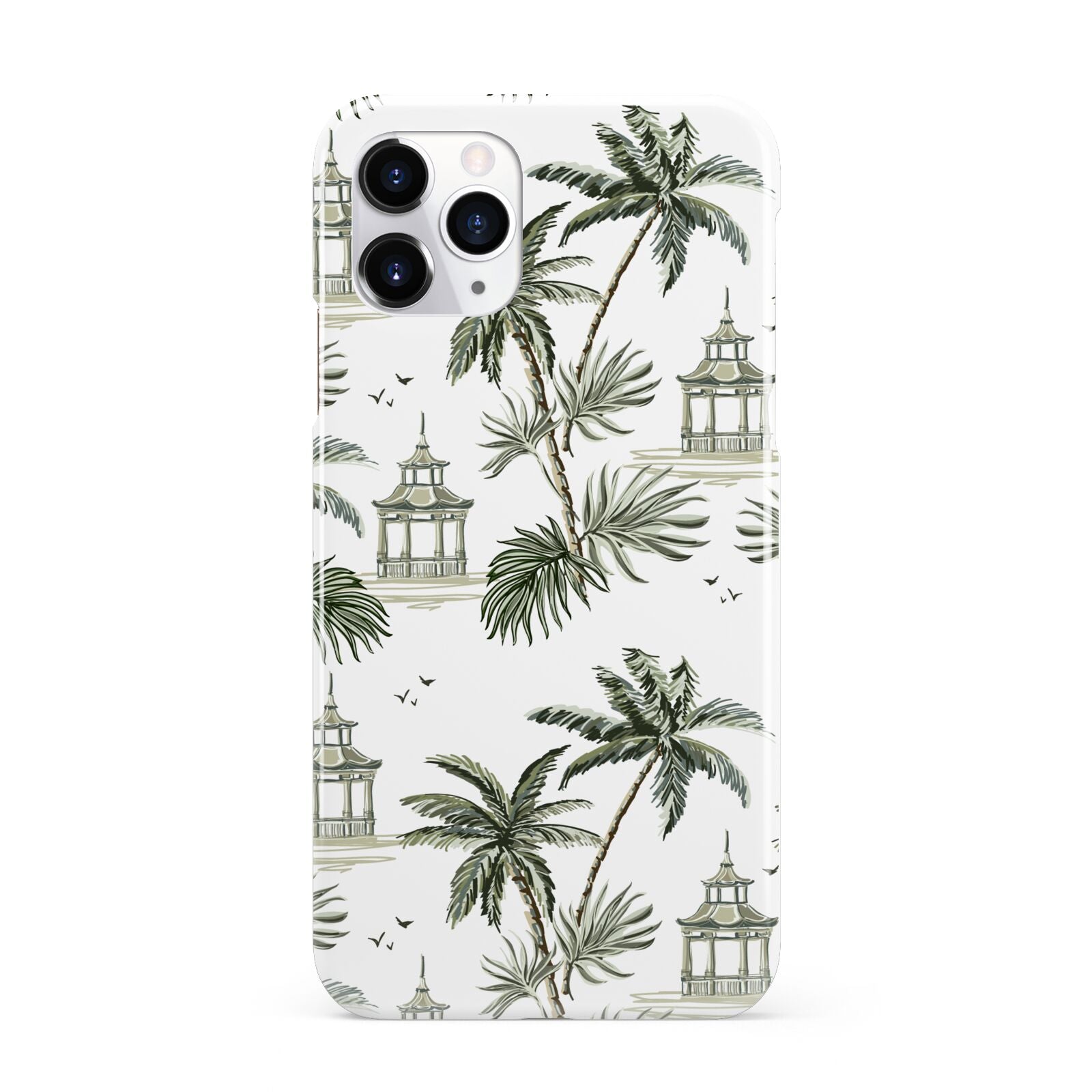 Palm Tree Pattern iPhone 11 Pro 3D Snap Case