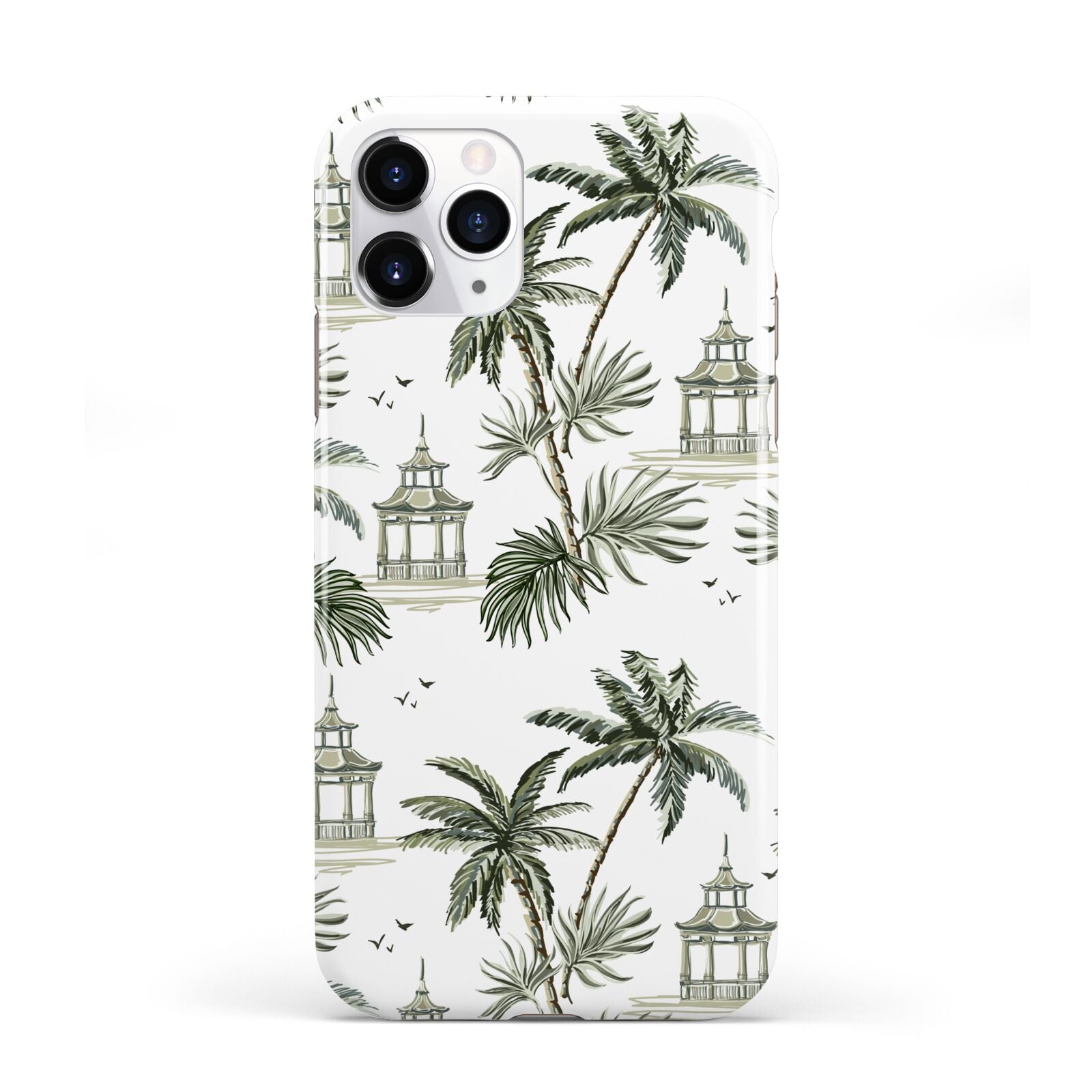 Palm Tree Pattern iPhone 11 Pro 3D Tough Case