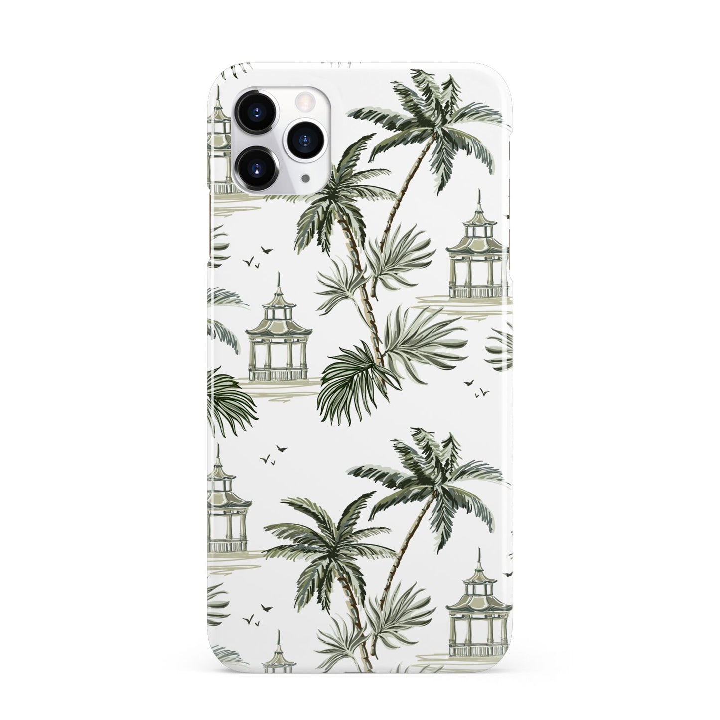 Palm Tree Pattern iPhone 11 Pro Max 3D Snap Case