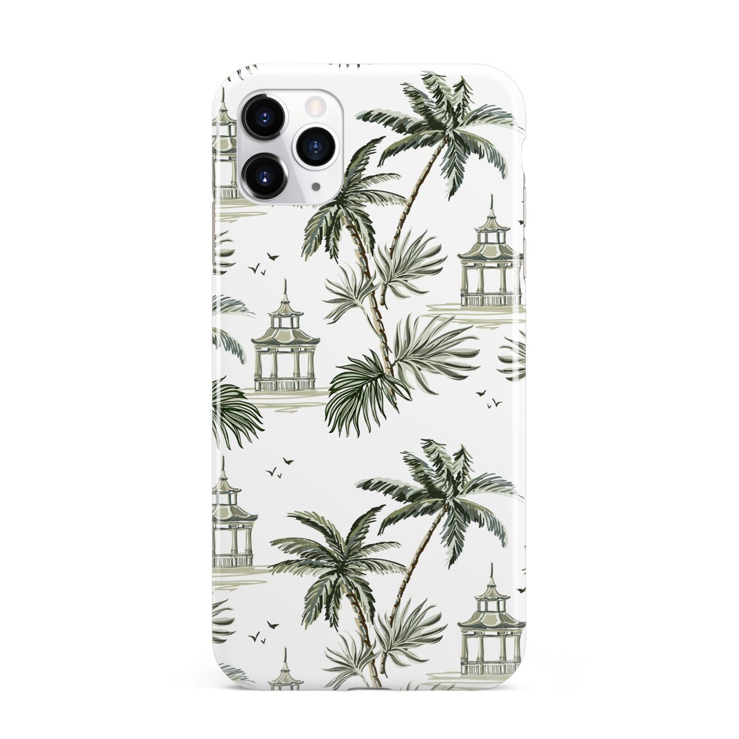 Palm Tree Pattern iPhone 11 Pro Max 3D Tough Case