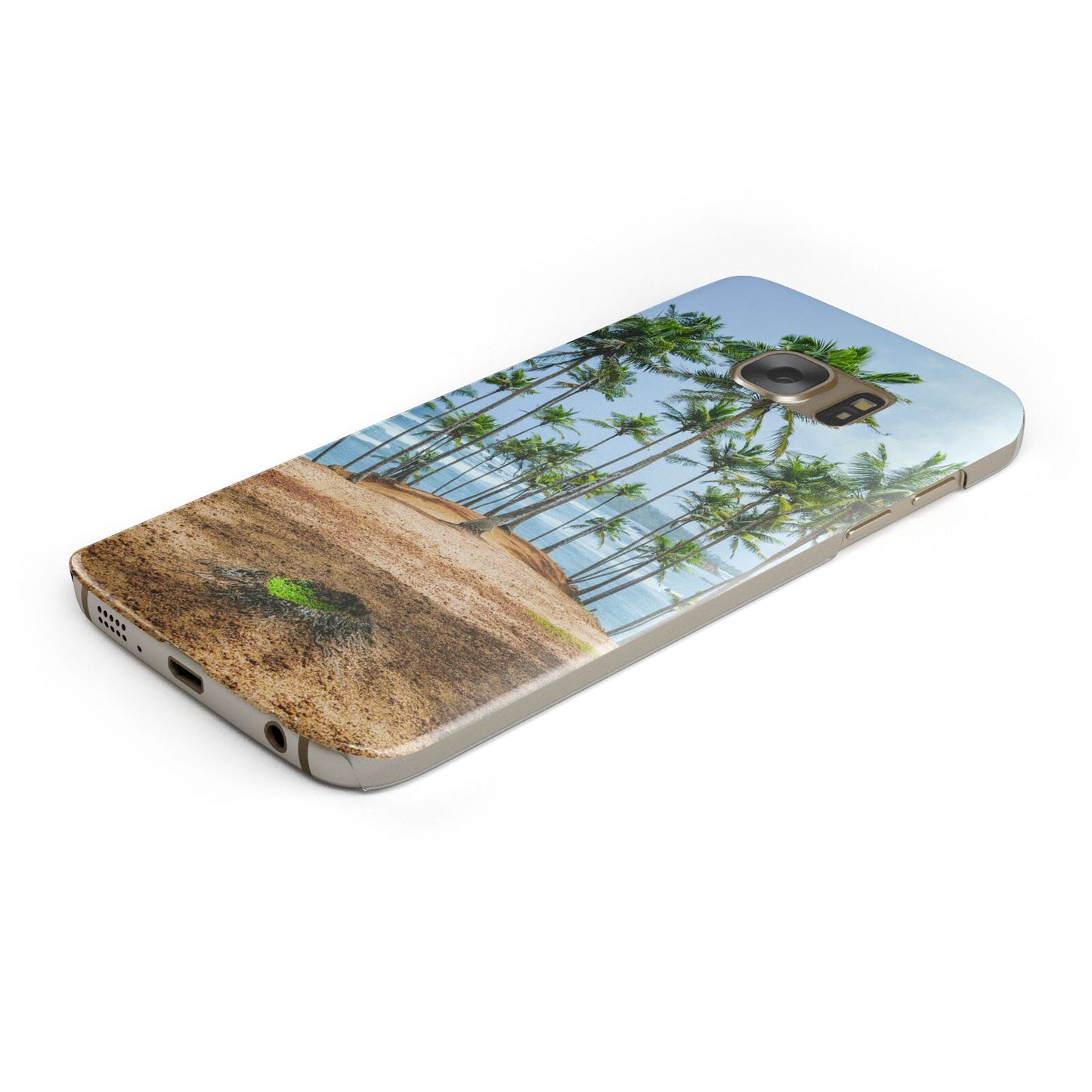 Palm Trees Protective Samsung Galaxy Case Angled Image