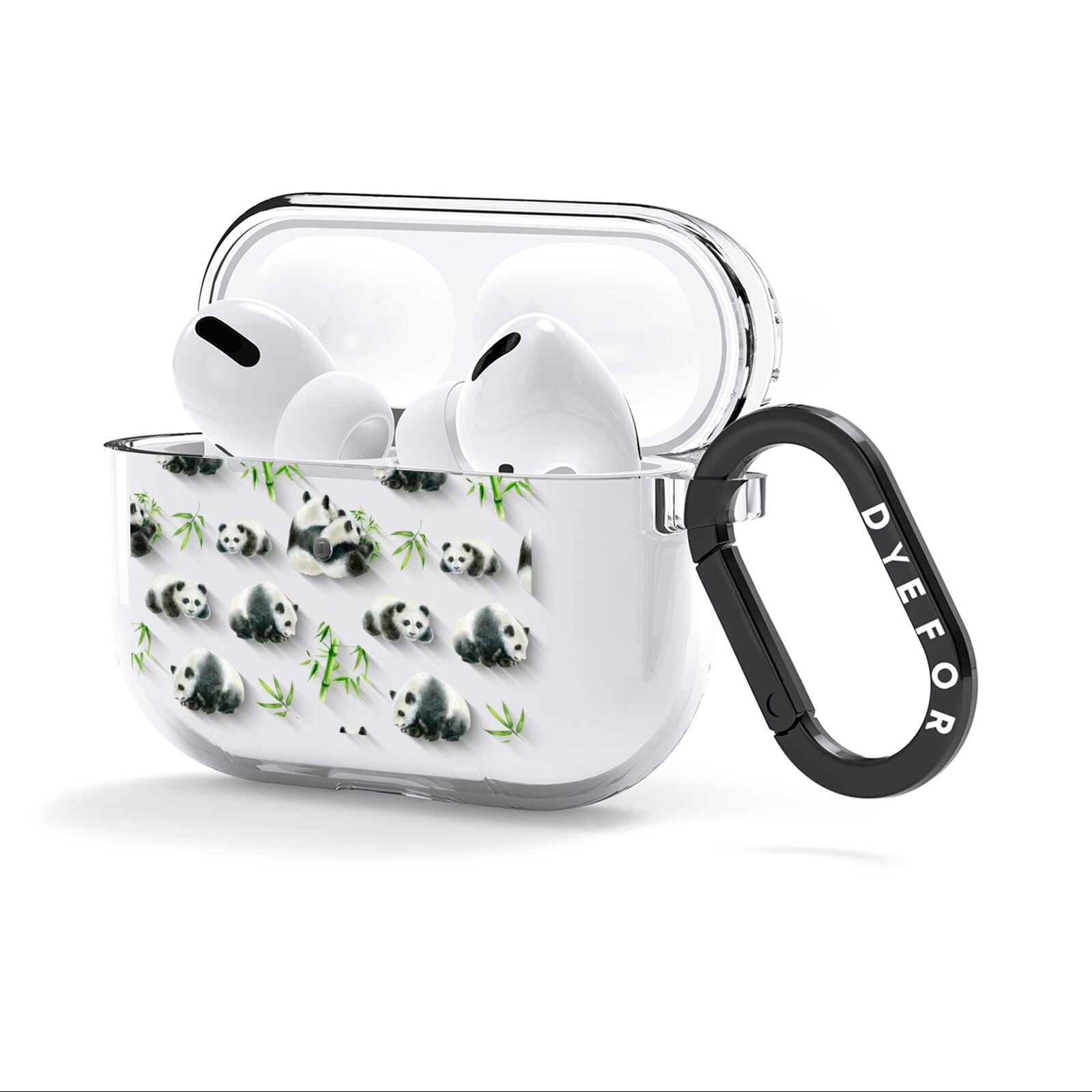 Panda AirPods Clear Case 3rd Gen Side Image