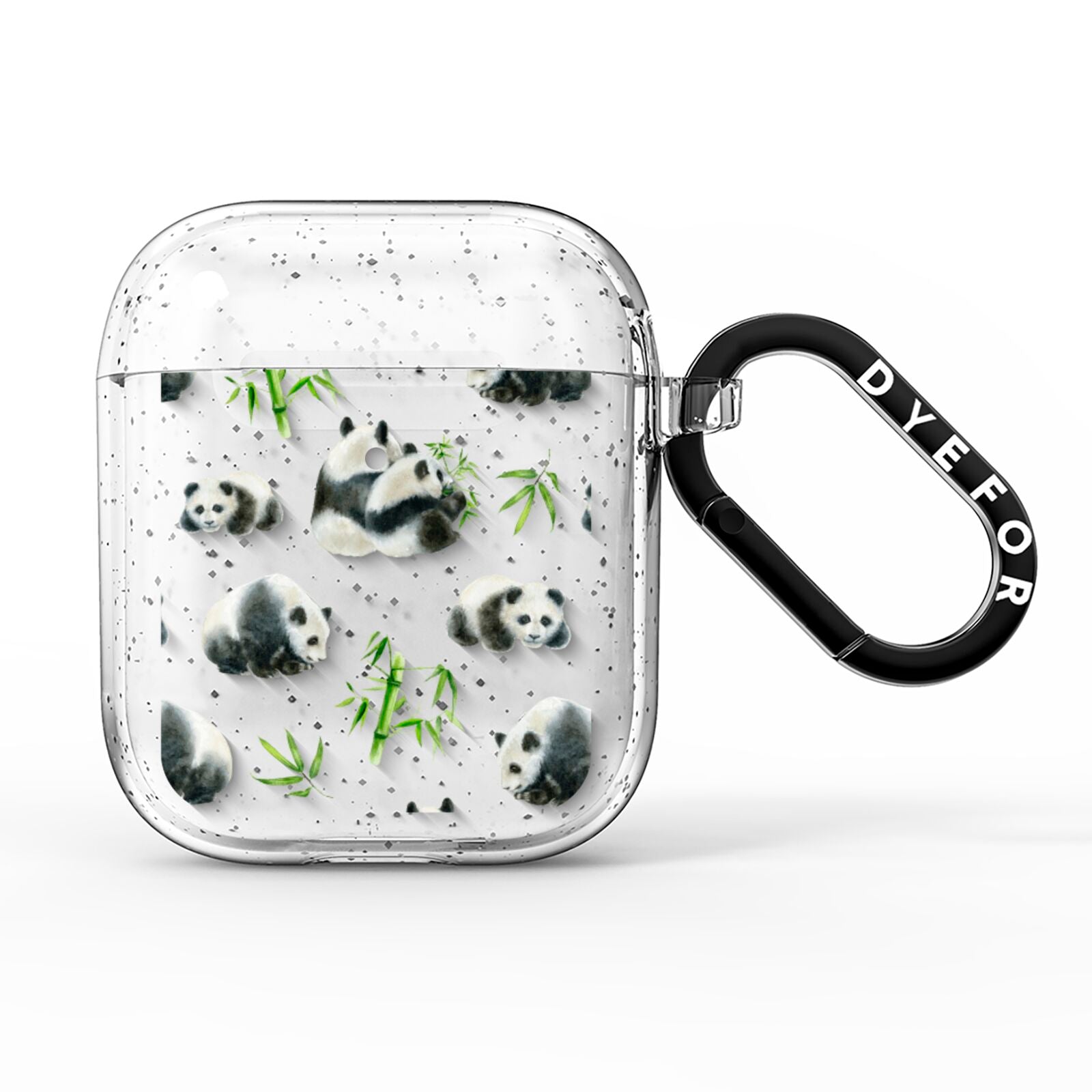 Panda AirPods Glitter Case