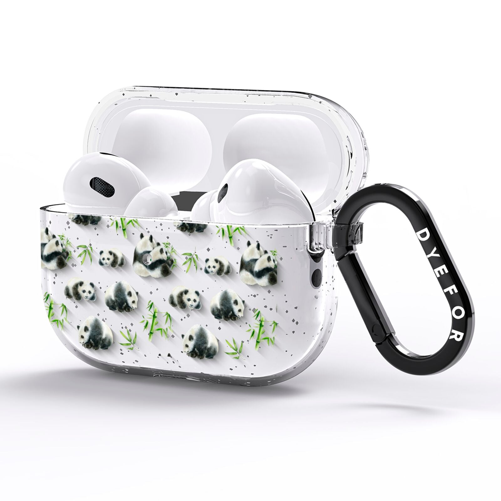 Panda AirPods Pro Glitter Case Side Image