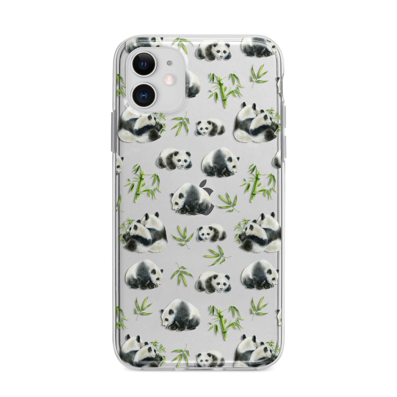 Panda Apple iPhone 11 in White with Bumper Case