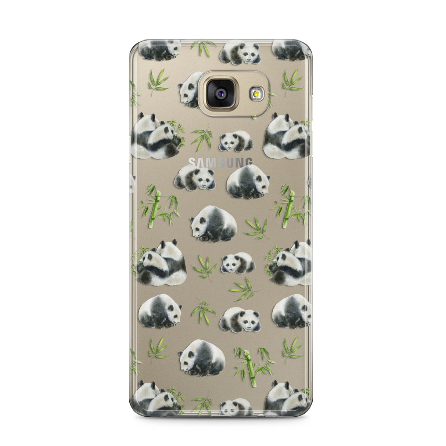 Panda Samsung Galaxy A5 2016 Case on gold phone