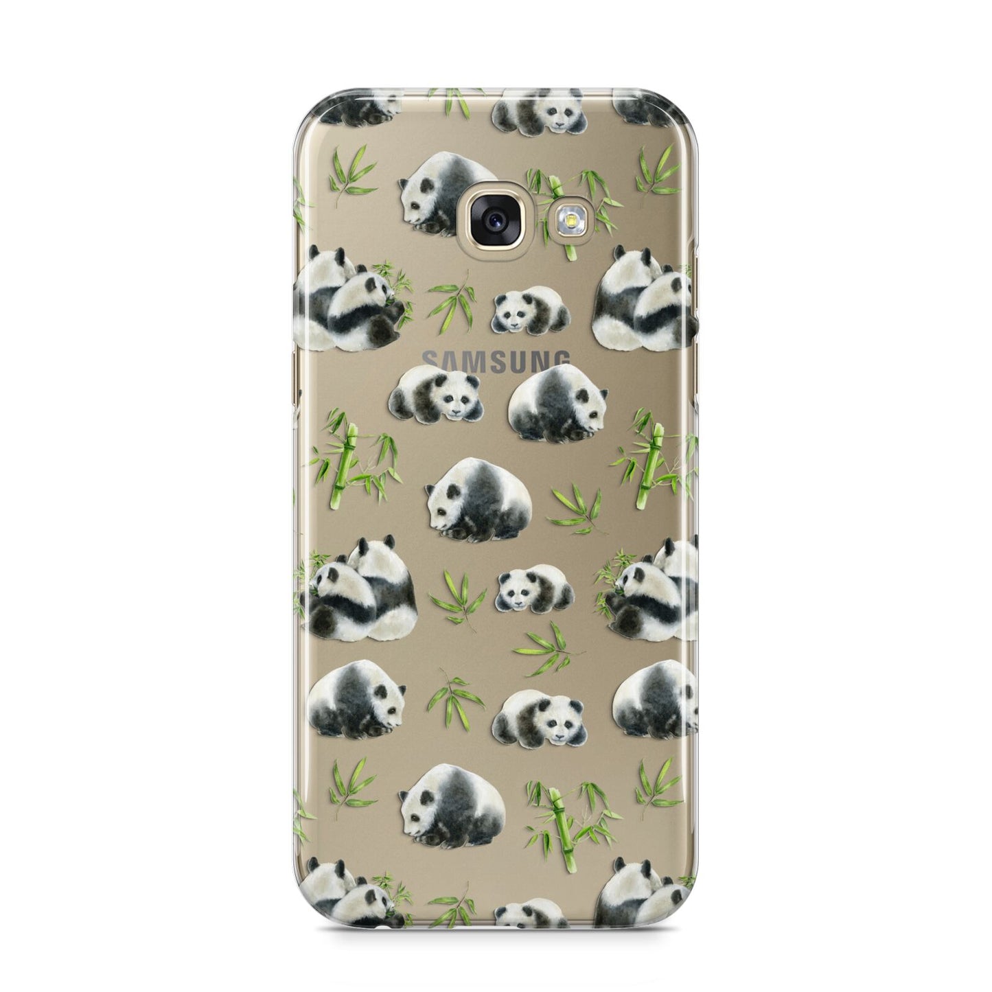 Panda Samsung Galaxy A5 2017 Case on gold phone