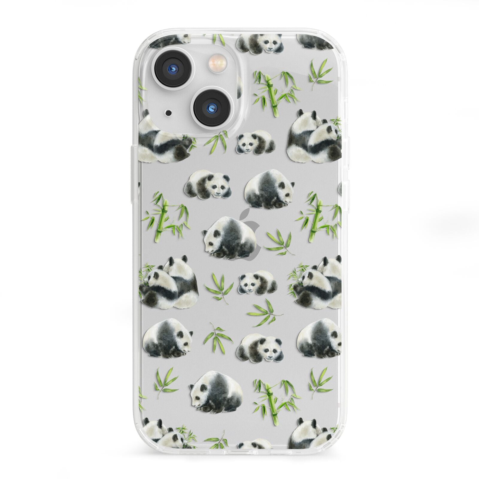 Panda iPhone 13 Mini Clear Bumper Case