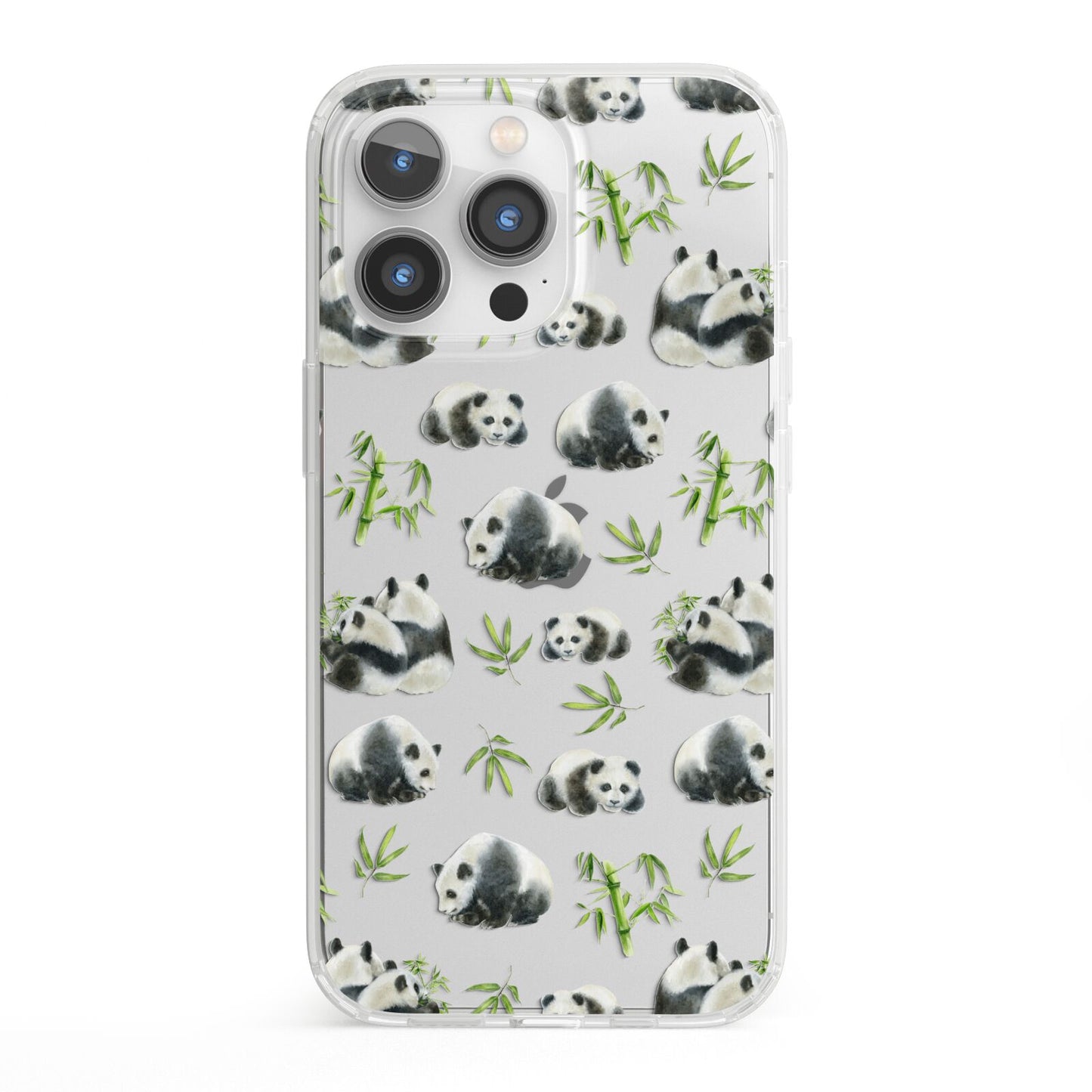 Panda iPhone 13 Pro Clear Bumper Case