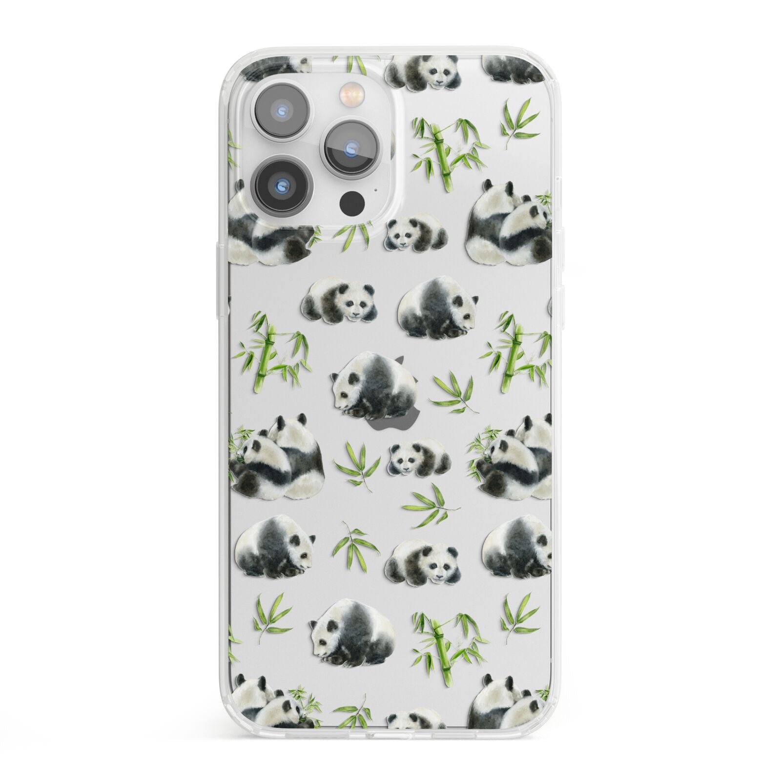 Panda iPhone 13 Pro Max Clear Bumper Case