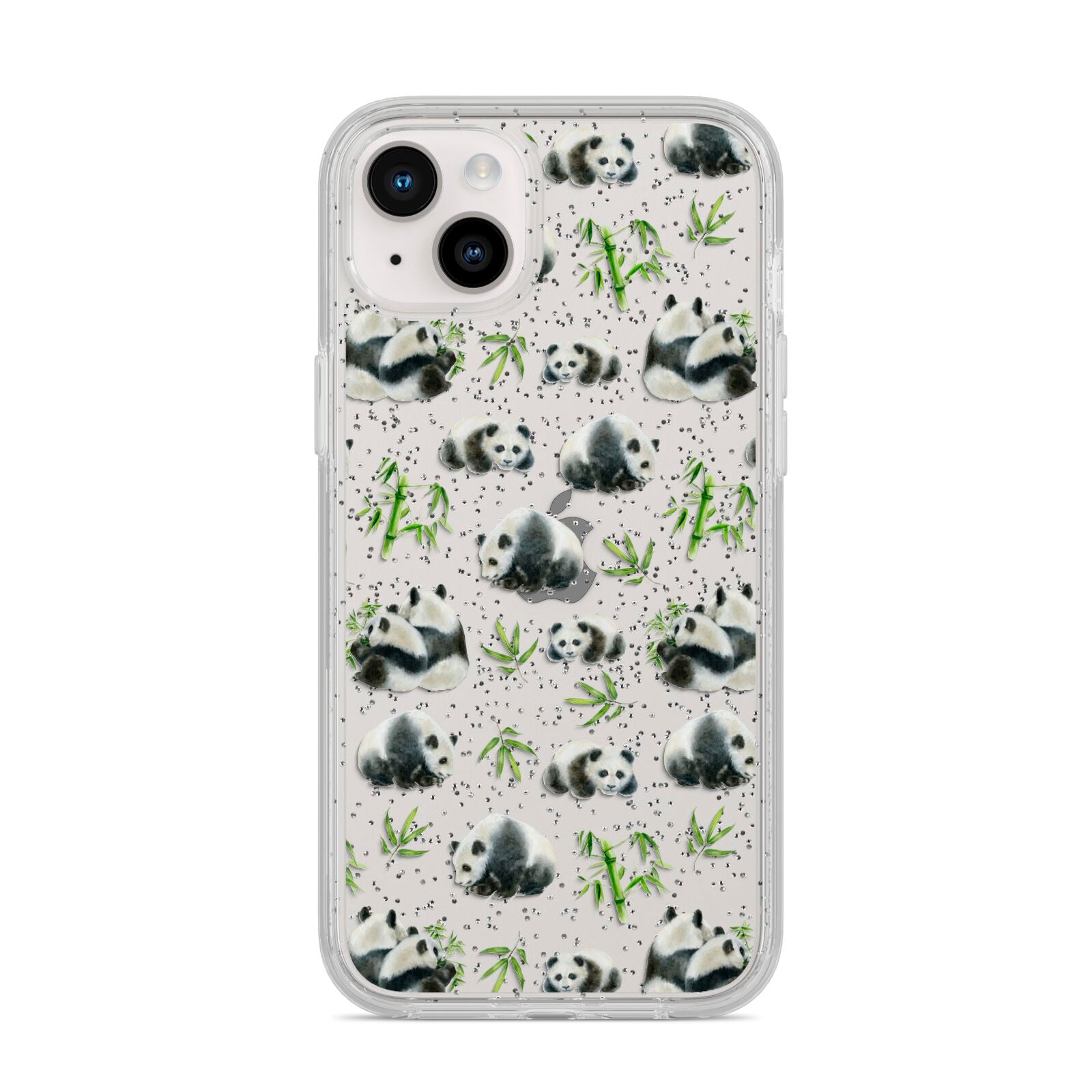 Panda iPhone 14 Plus Glitter Tough Case Starlight