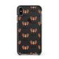 Papillon Icon with Name Apple iPhone Xs Max Impact Case Black Edge on Black Phone