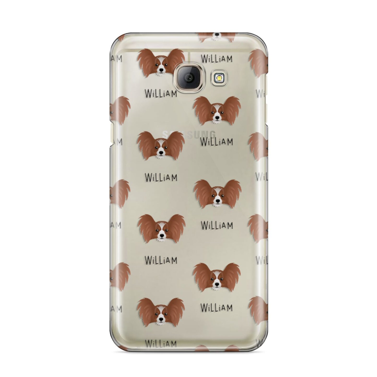 Papillon Icon with Name Samsung Galaxy A8 2016 Case