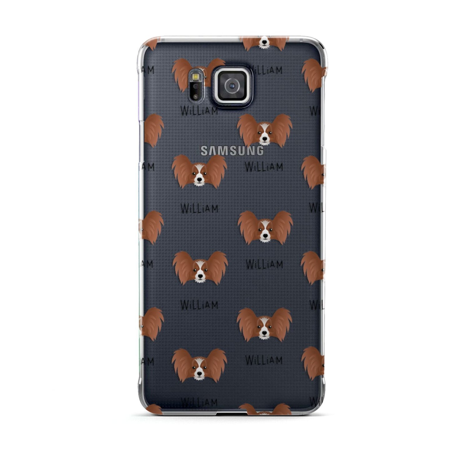 Papillon Icon with Name Samsung Galaxy Alpha Case