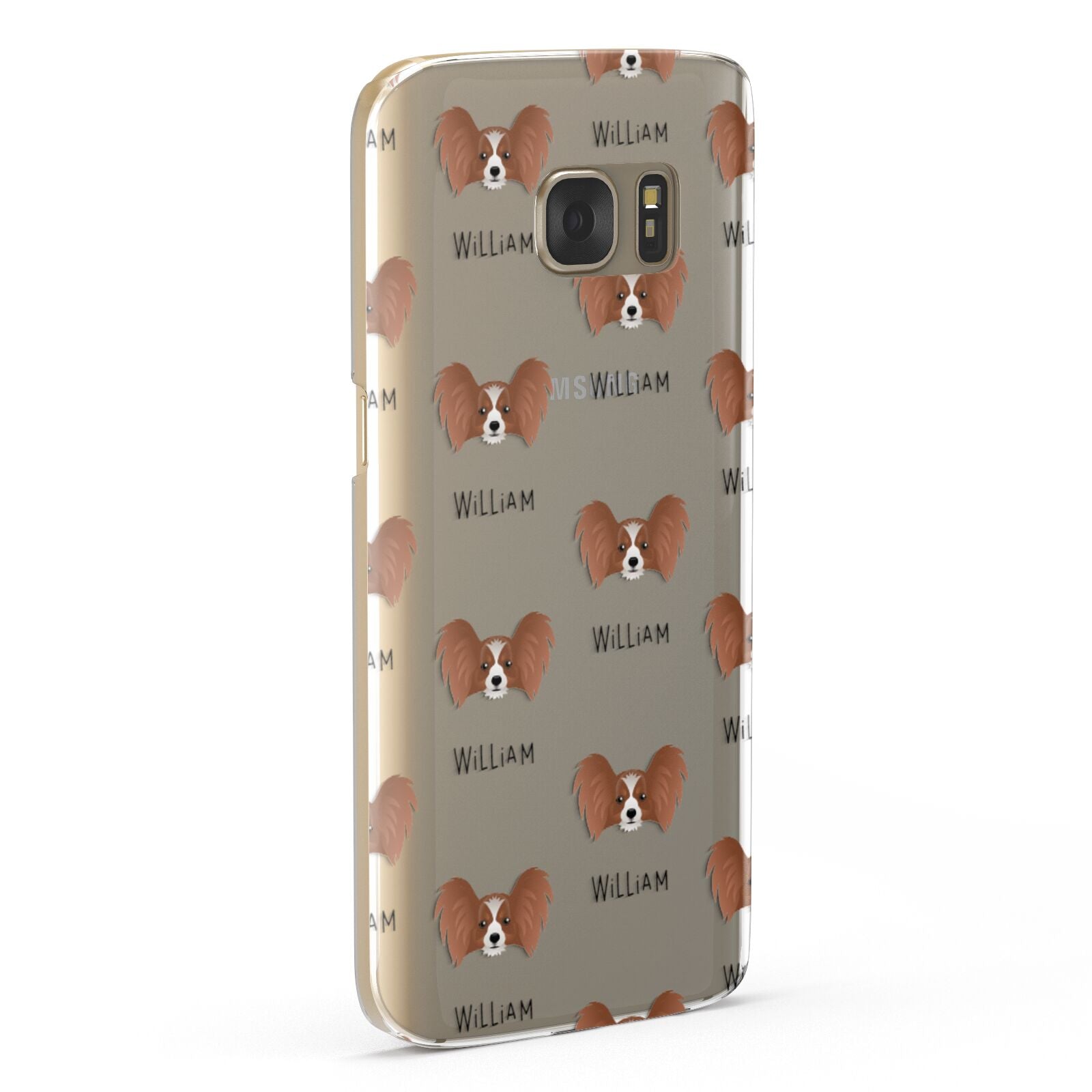 Papillon Icon with Name Samsung Galaxy Case Fourty Five Degrees