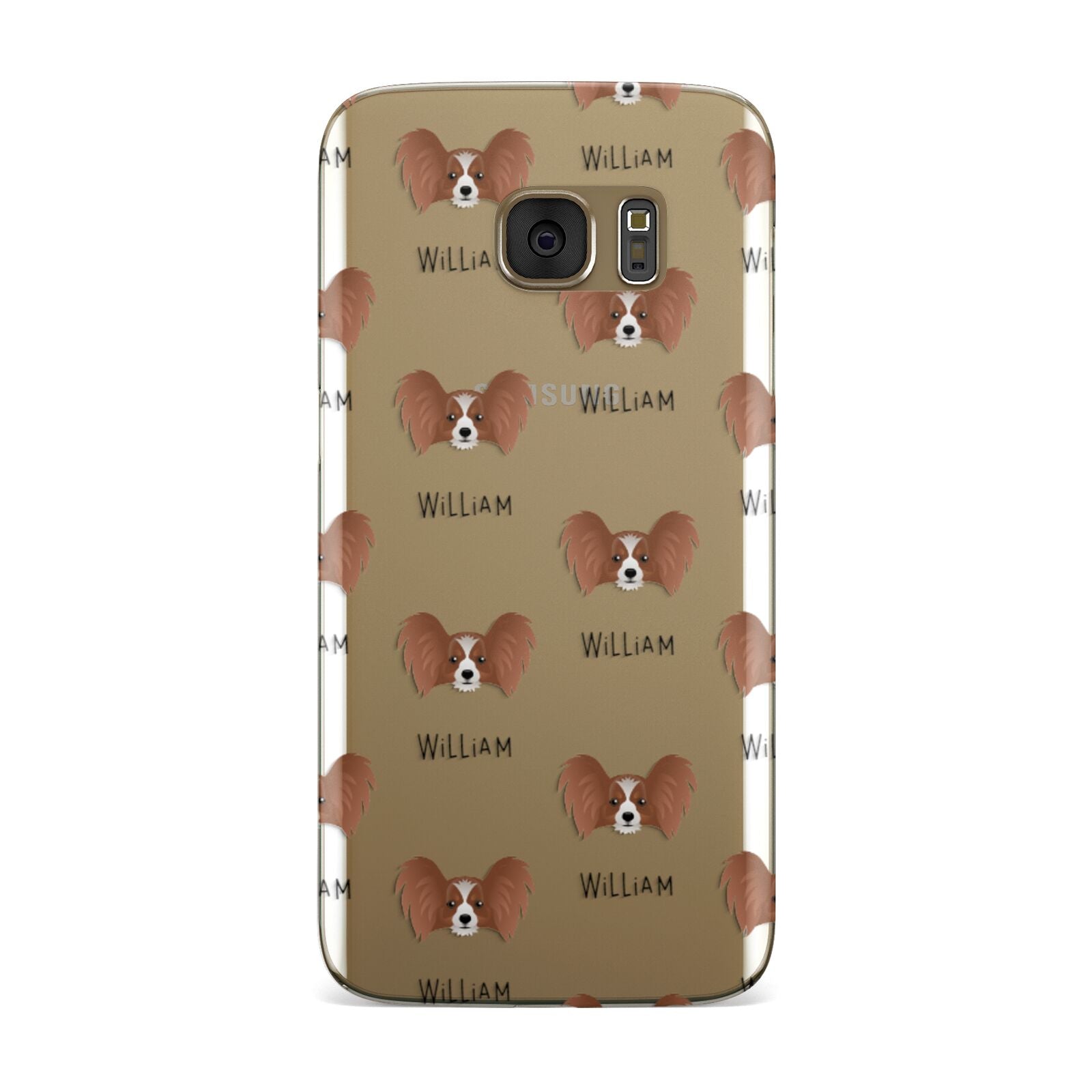 Papillon Icon with Name Samsung Galaxy Case