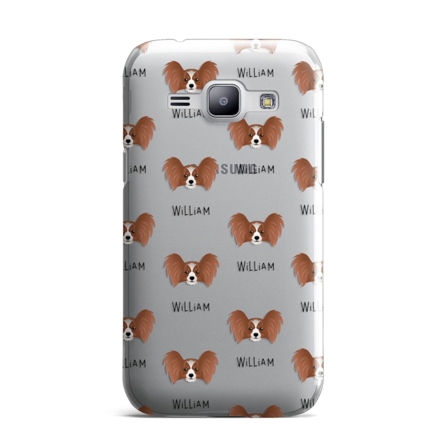 Papillon Icon with Name Samsung Galaxy J1 2015 Case