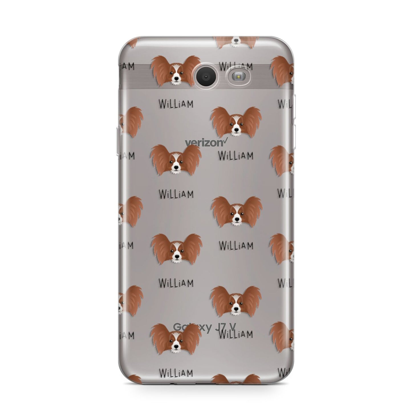 Papillon Icon with Name Samsung Galaxy J7 2017 Case