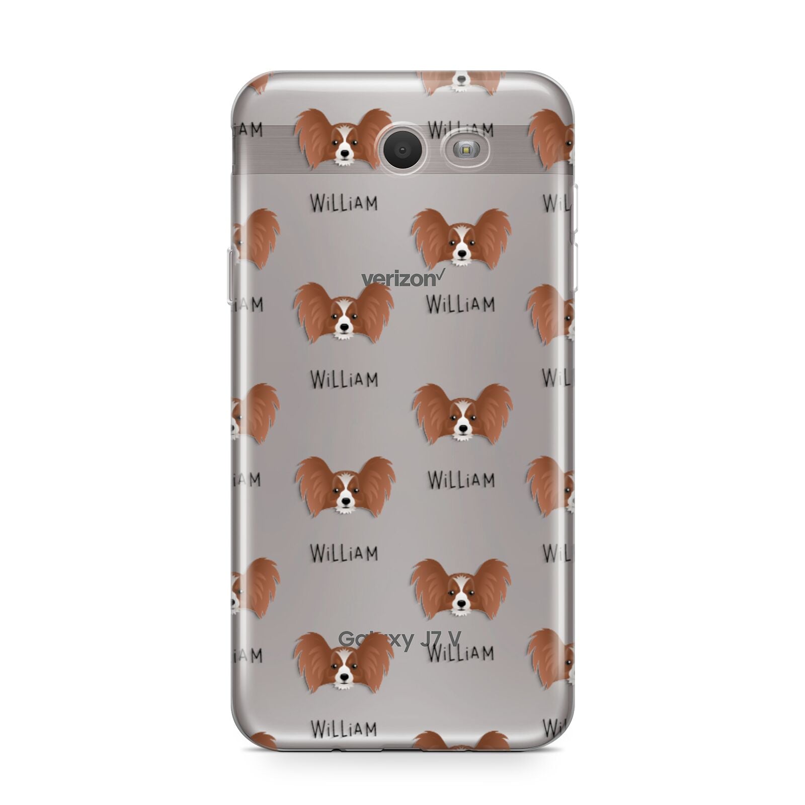 Papillon Icon with Name Samsung Galaxy J7 2017 Case