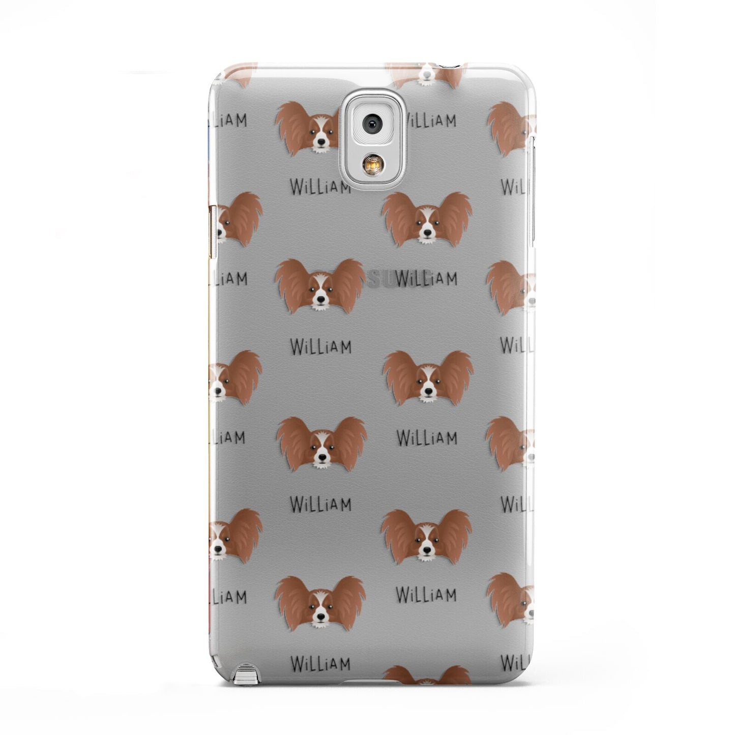 Papillon Icon with Name Samsung Galaxy Note 3 Case