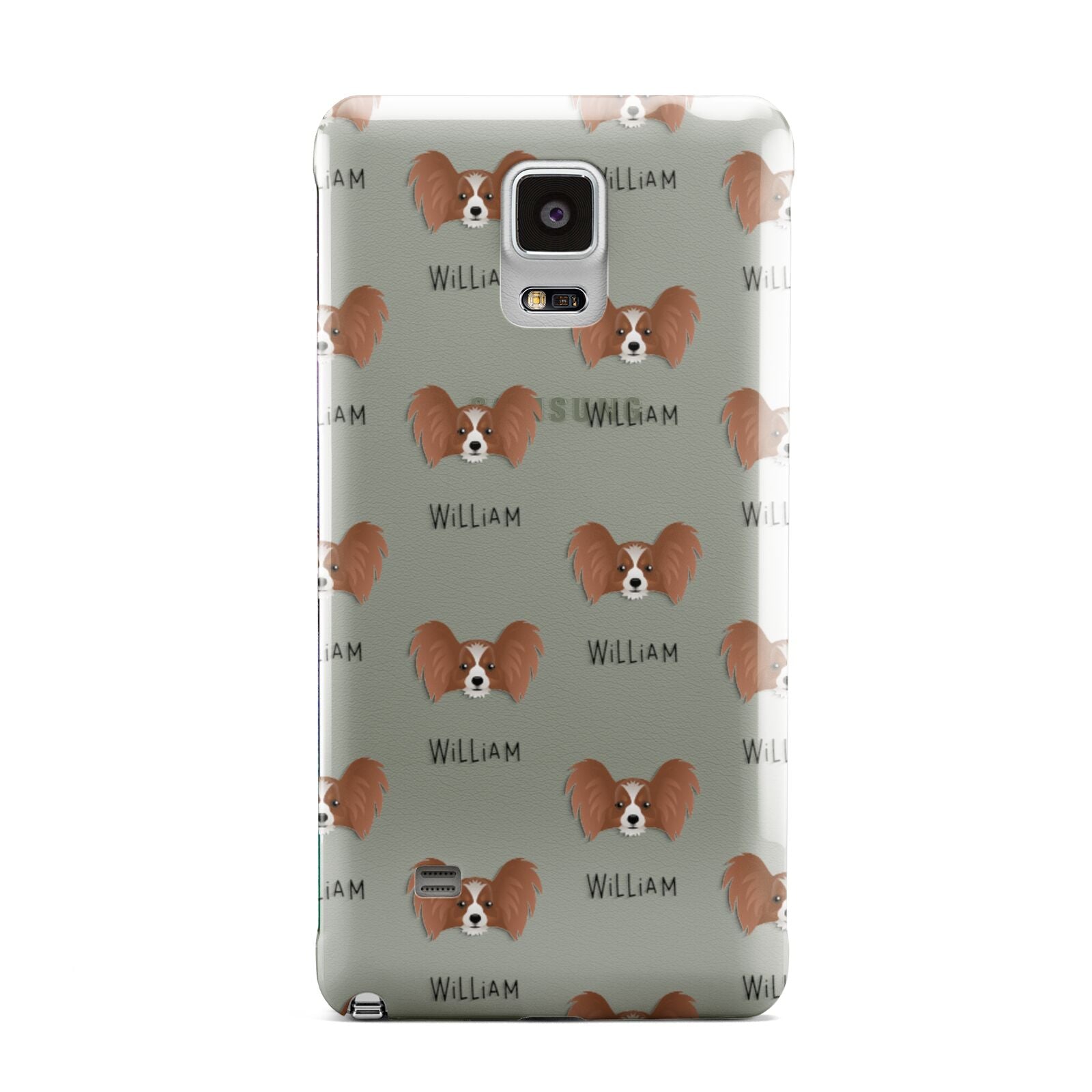 Papillon Icon with Name Samsung Galaxy Note 4 Case