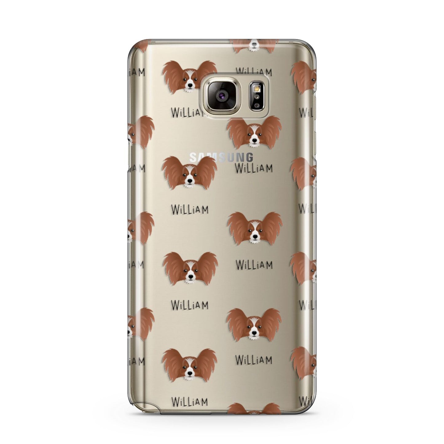 Papillon Icon with Name Samsung Galaxy Note 5 Case