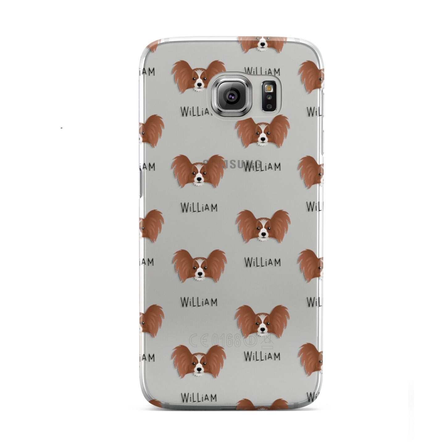 Papillon Icon with Name Samsung Galaxy S6 Case