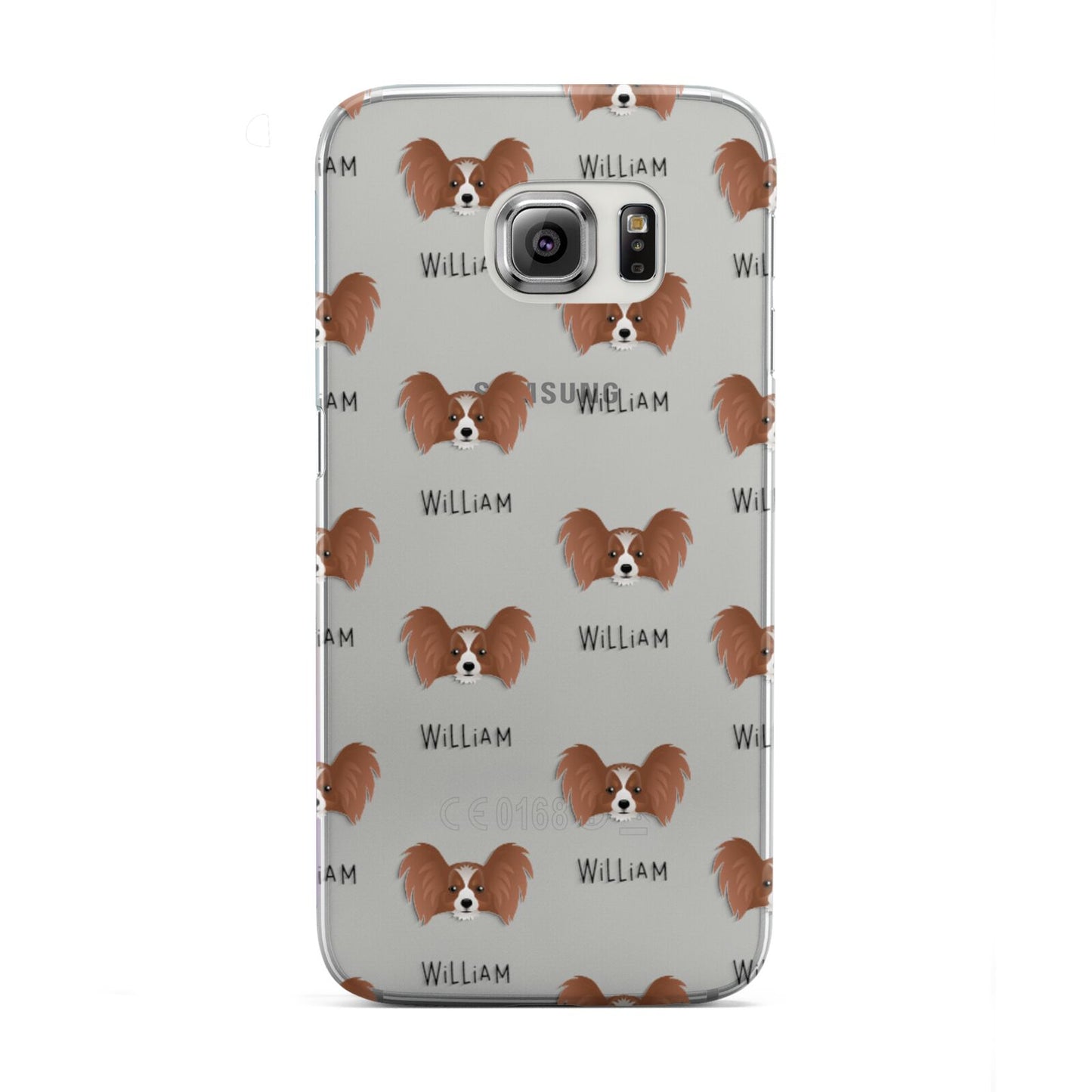 Papillon Icon with Name Samsung Galaxy S6 Edge Case