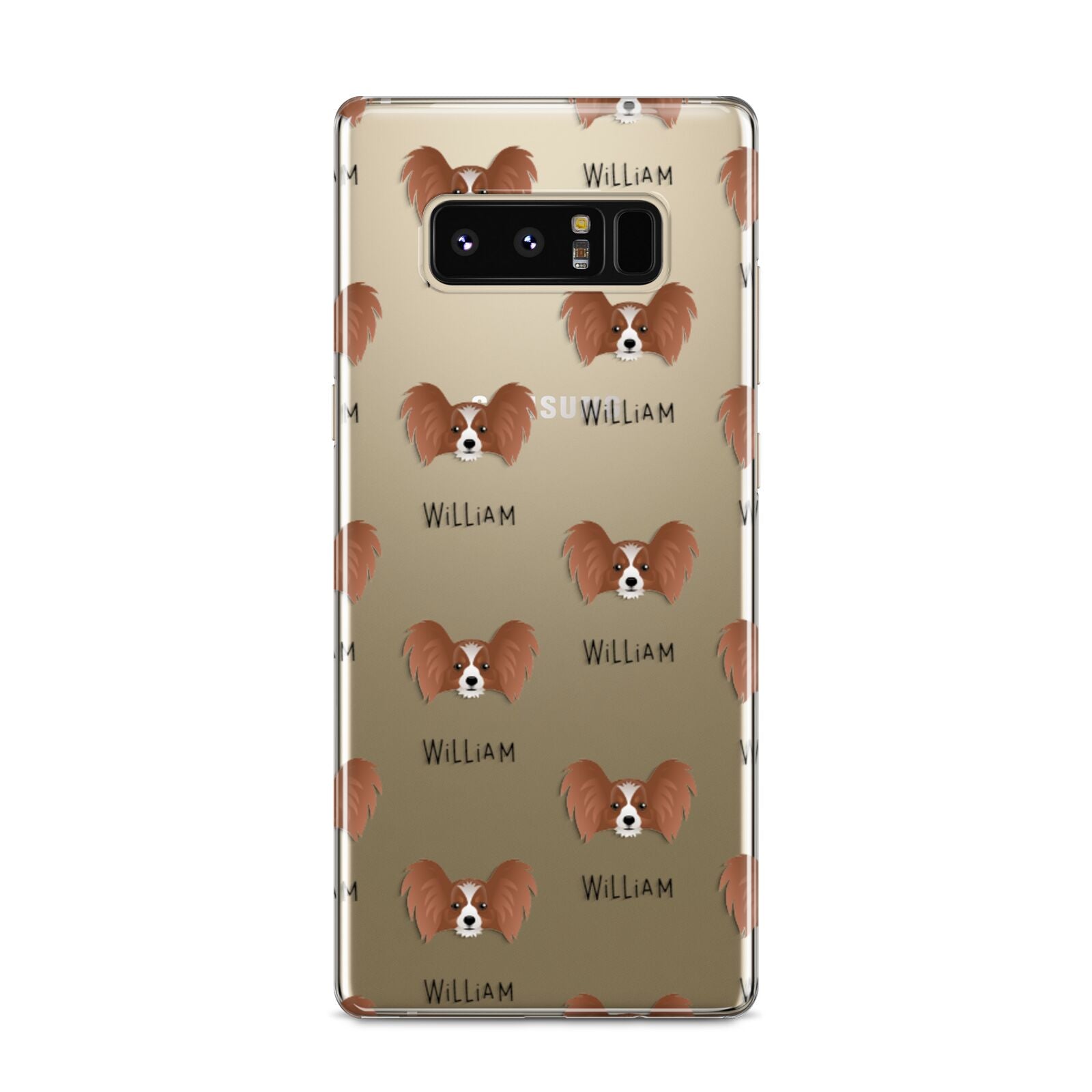 Papillon Icon with Name Samsung Galaxy S8 Case