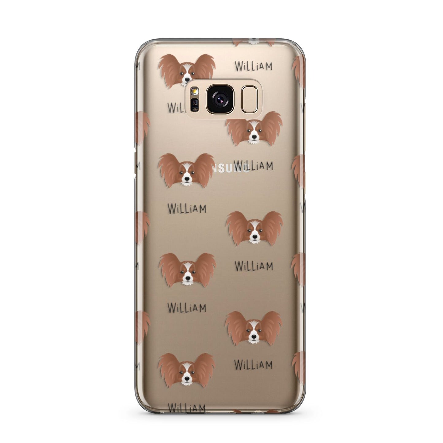 Papillon Icon with Name Samsung Galaxy S8 Plus Case
