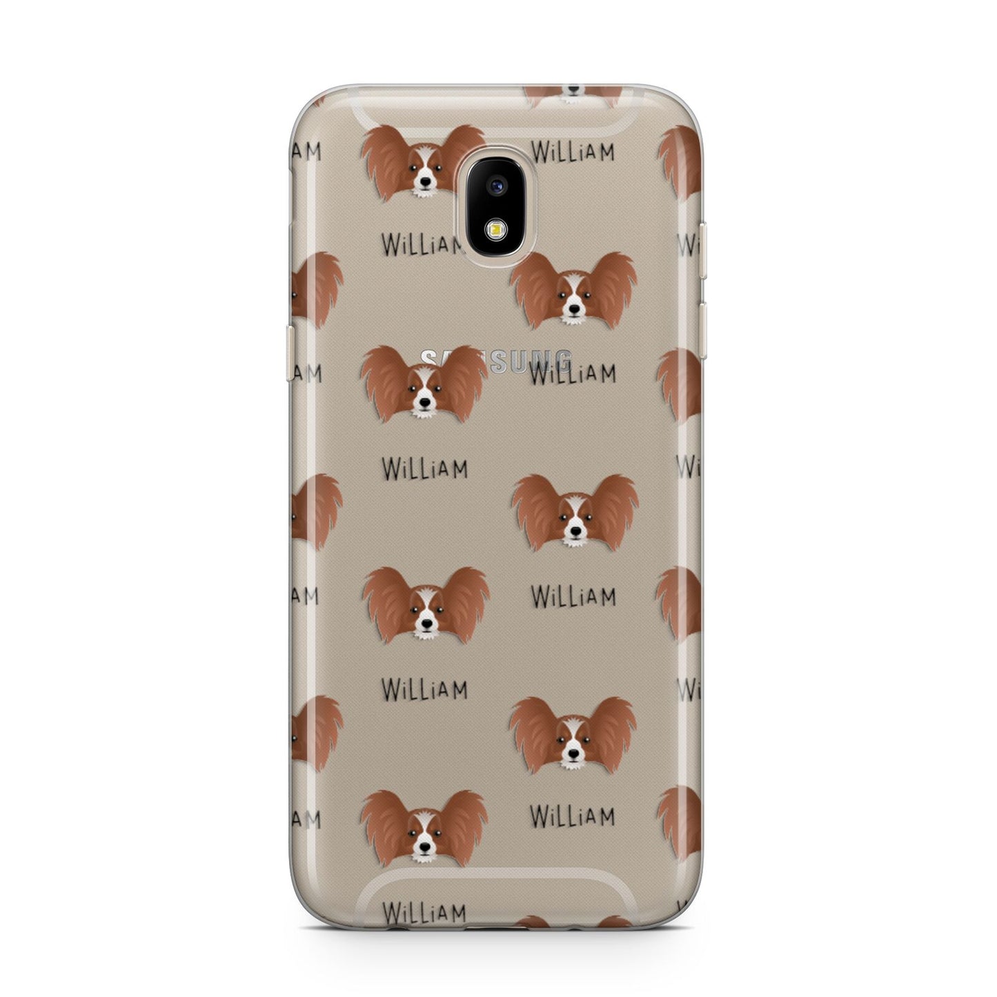 Papillon Icon with Name Samsung J5 2017 Case