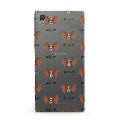 Papillon Icon with Name Sony Xperia Case