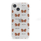 Papillon Icon with Name iPhone 13 Mini Clear Bumper Case