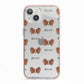 Papillon Icon with Name iPhone 13 TPU Impact Case with Pink Edges
