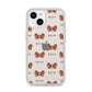 Papillon Icon with Name iPhone 14 Clear Tough Case Starlight