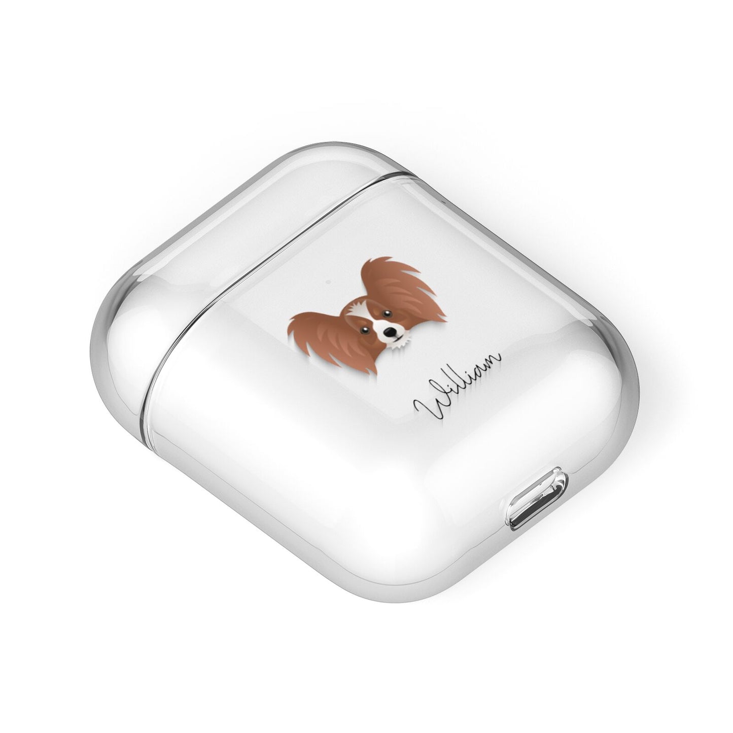 Papillon Personalised AirPods Case Laid Flat