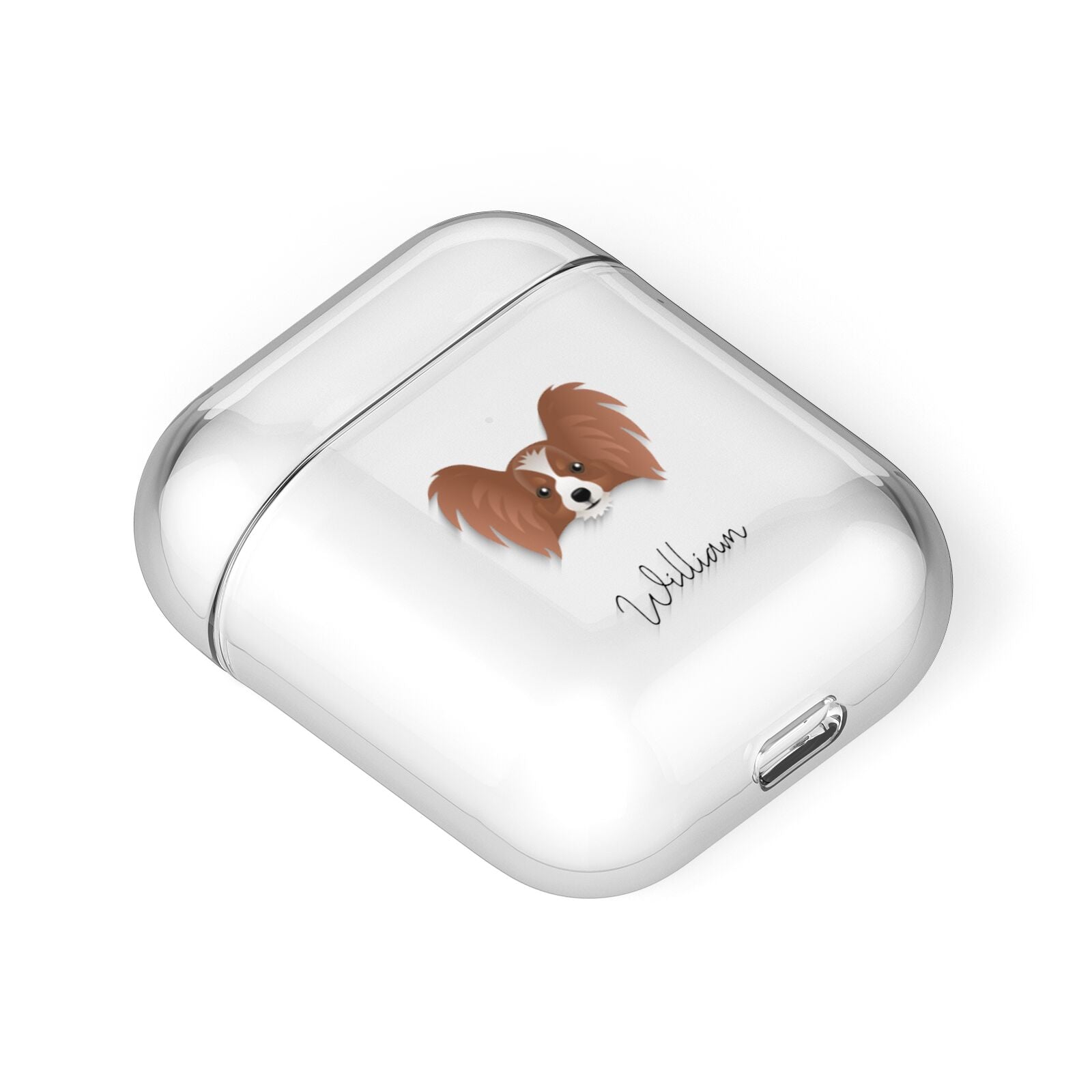 Papillon Personalised AirPods Case Laid Flat