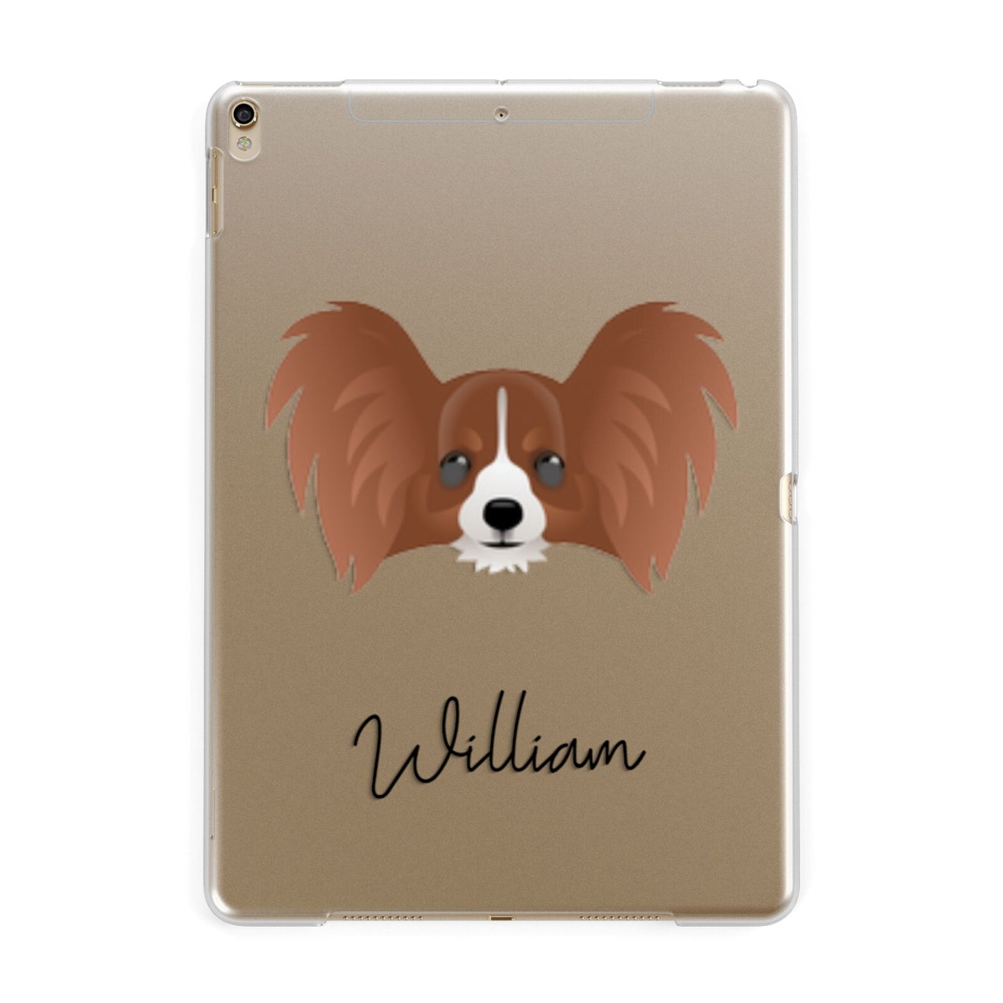 Papillon Personalised Apple iPad Gold Case