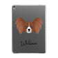 Papillon Personalised Apple iPad Grey Case