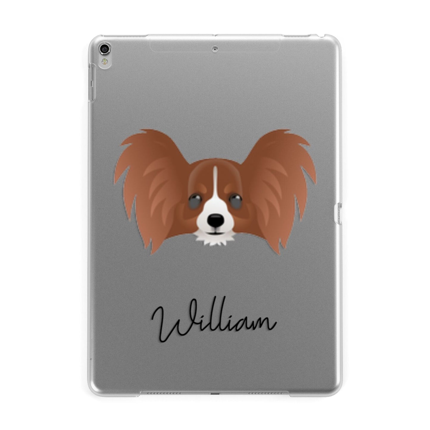 Papillon Personalised Apple iPad Silver Case