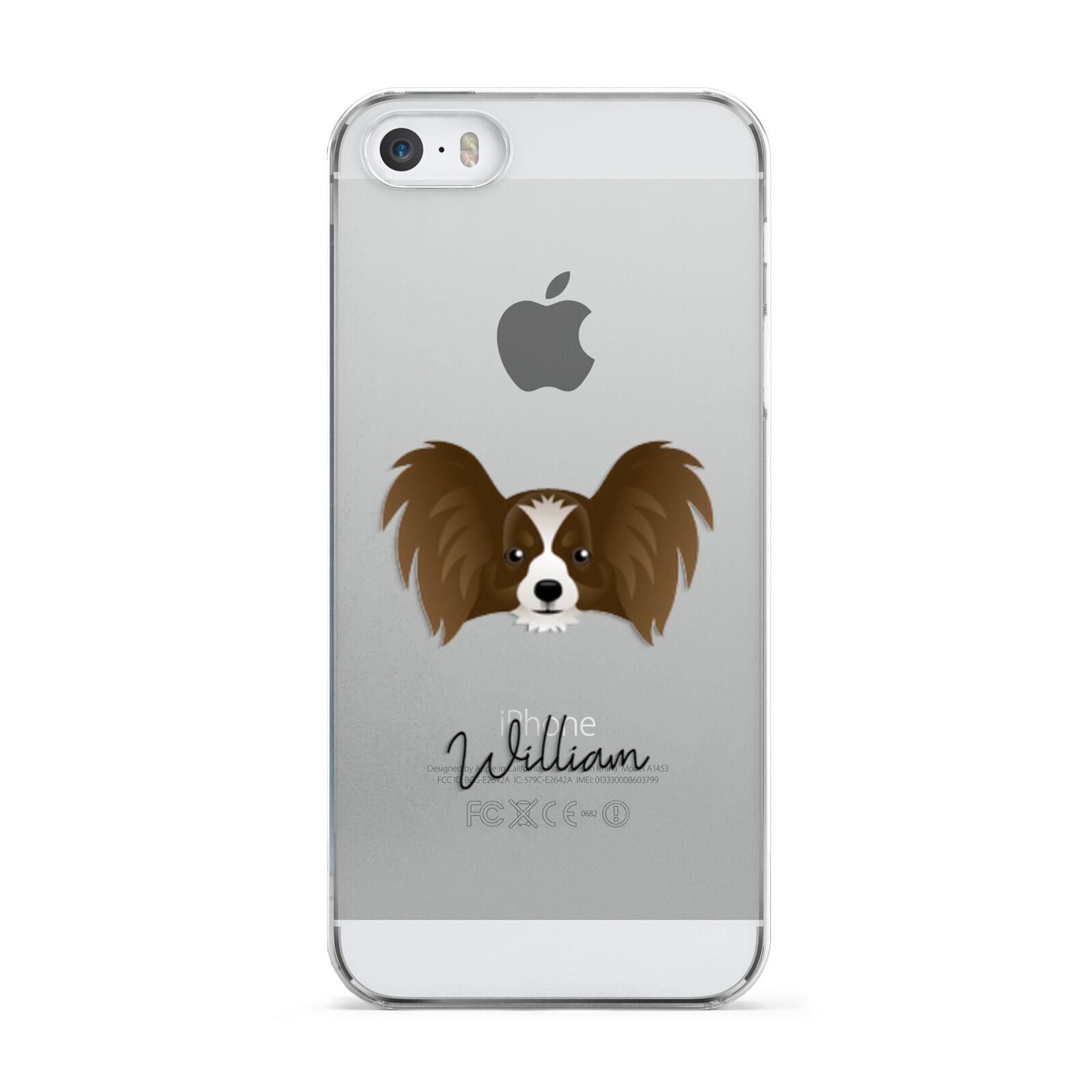 Papillon Personalised Apple iPhone 5 Case