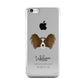 Papillon Personalised Apple iPhone 5c Case