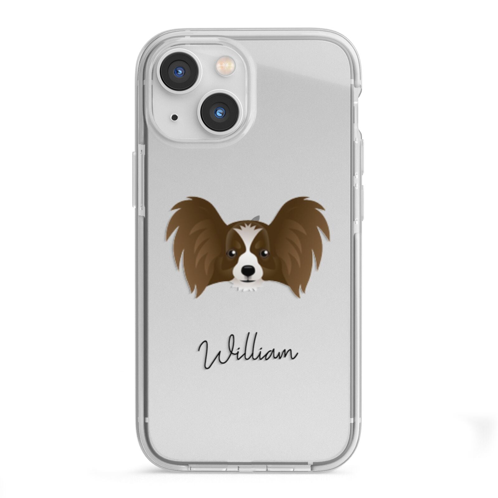 Papillon Personalised iPhone 13 Mini TPU Impact Case with White Edges