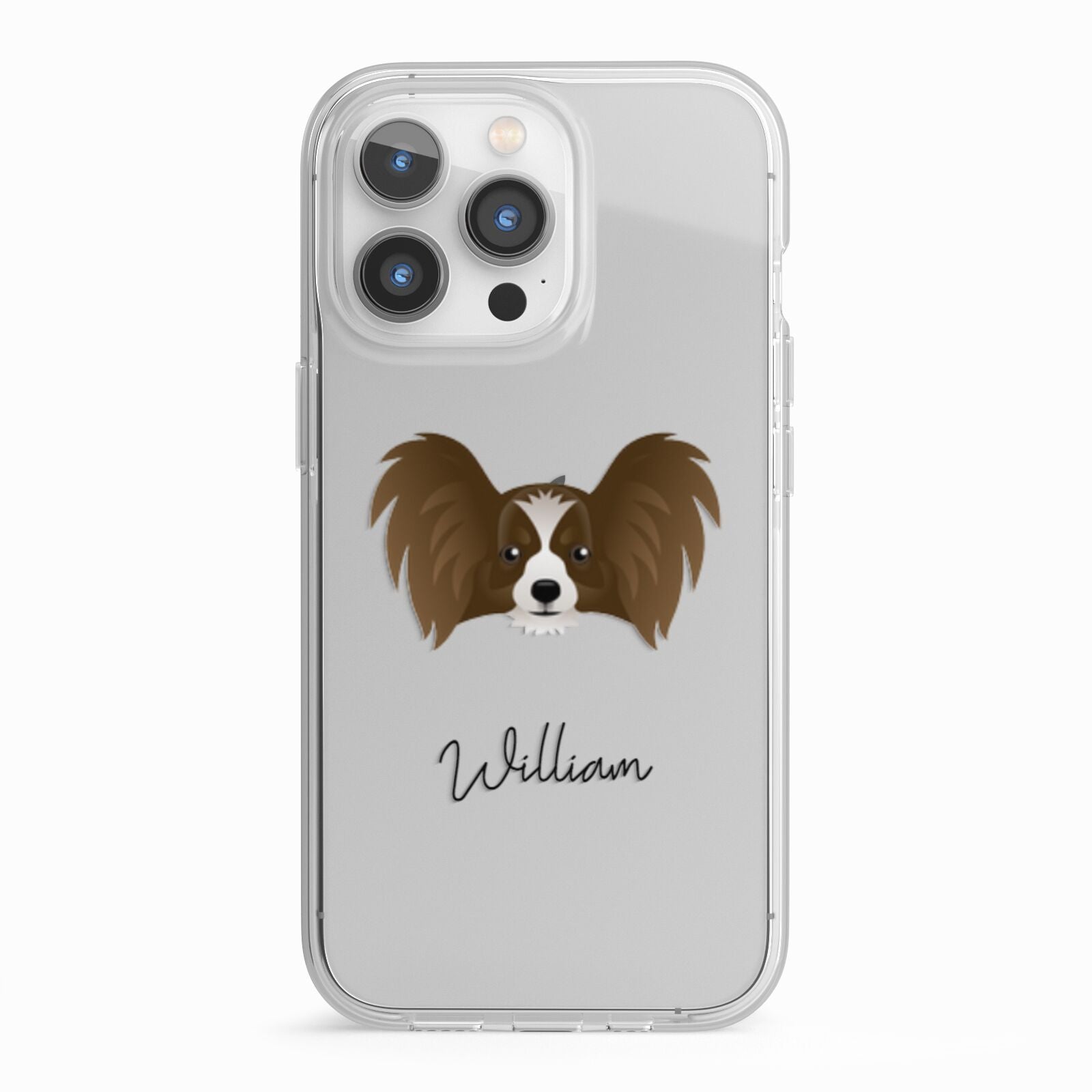 Papillon Personalised iPhone 13 Pro TPU Impact Case with White Edges