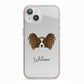 Papillon Personalised iPhone 13 TPU Impact Case with Pink Edges